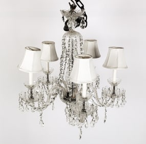 Cut Crystal Five-Light Chandelier