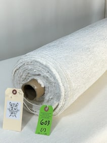 Snow White Chenille Upholstery Fabric