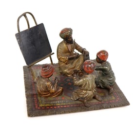 Franz BERGMAN Cold-Painted Bronze of a Madrassa