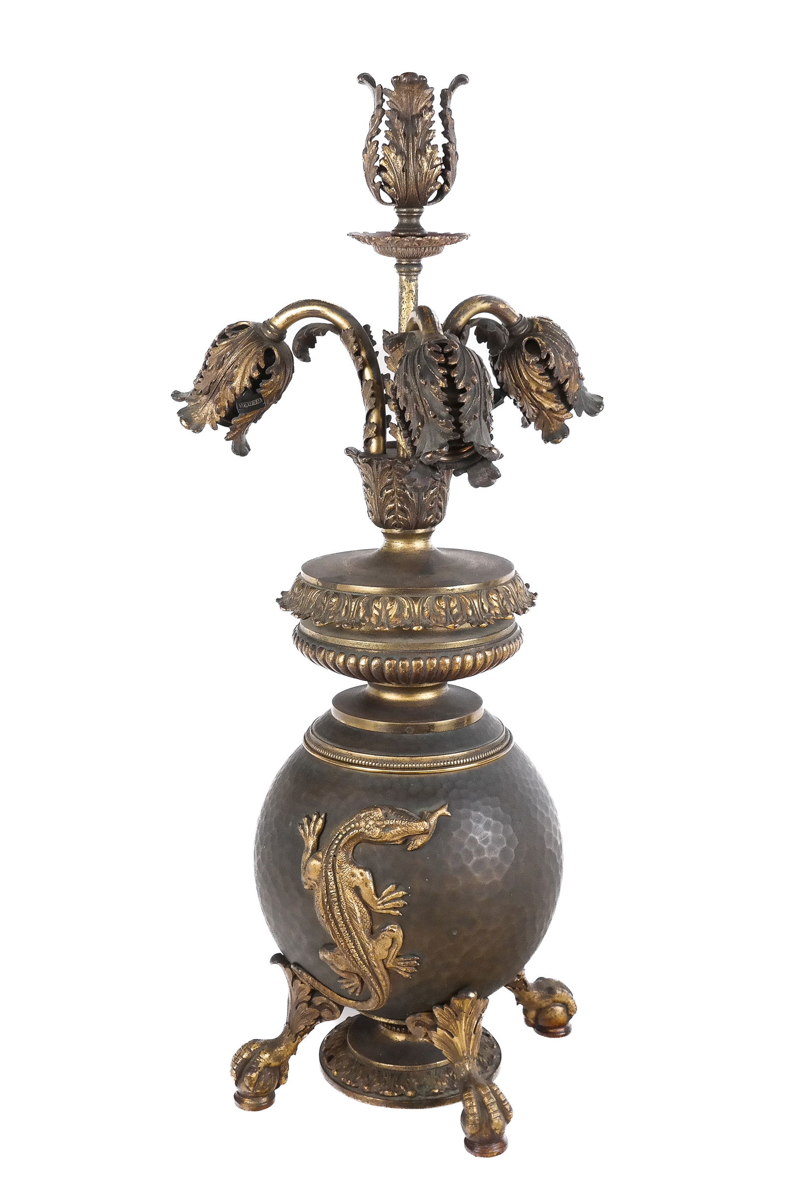 Neoclassical Bronze Four-Light Lamp (1 of 10)