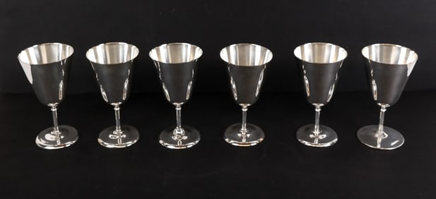 Webster & Company Set of Sterling Silver Goblets,