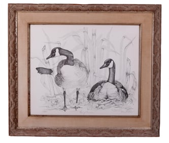 Mara BOUDREAUX: "Pair of Canedas" - Lithograph