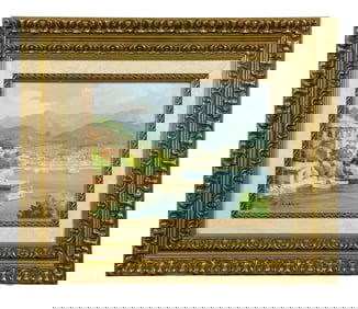 Signed "CABALLERO": Harbor Scene - Oil On Canvas