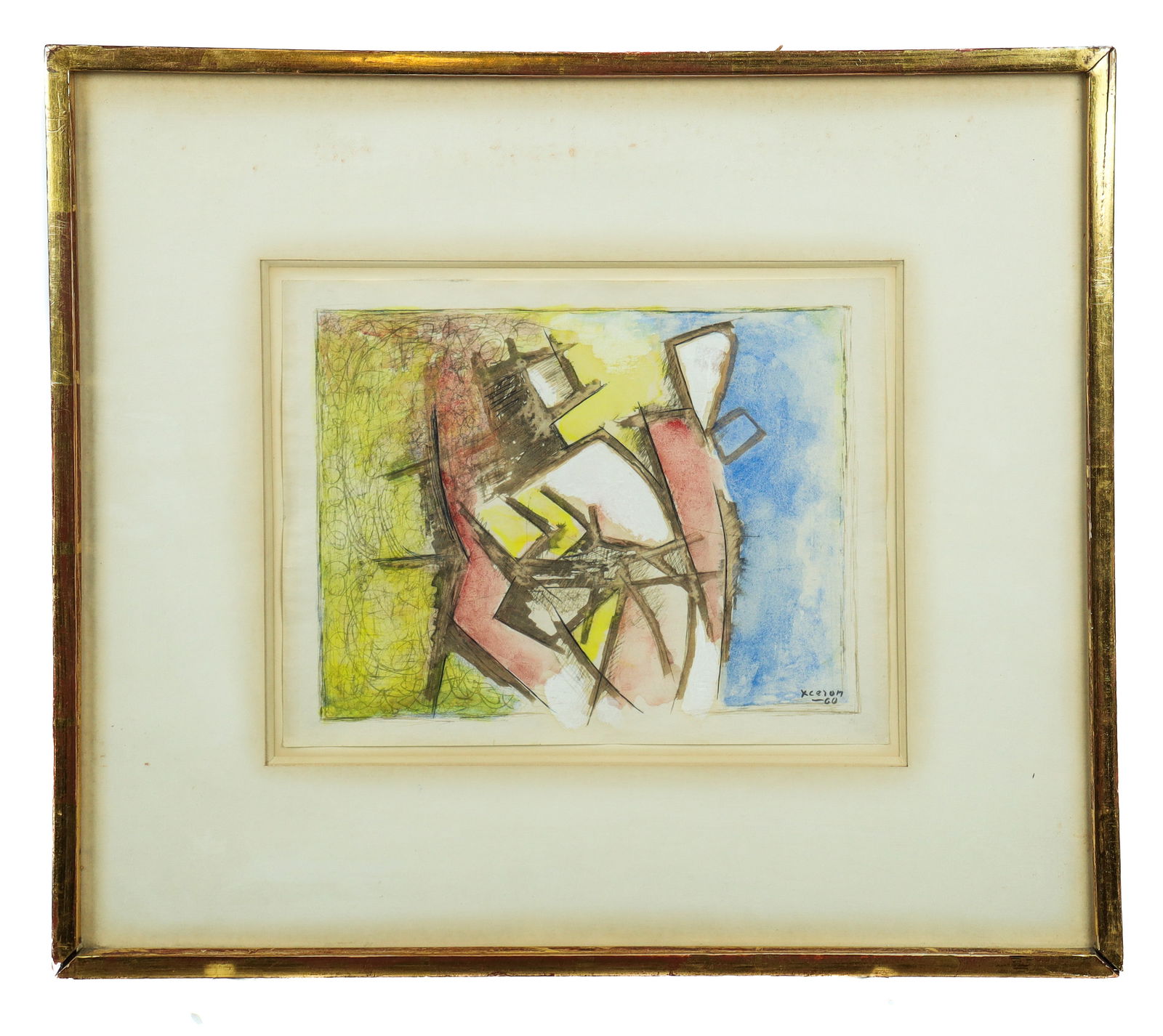 Jean XCERON: "Personages No. 512A" - Watercolor (1 of 10)