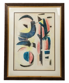 Jean XCERON: "In Space No. 554A" - Watercolor