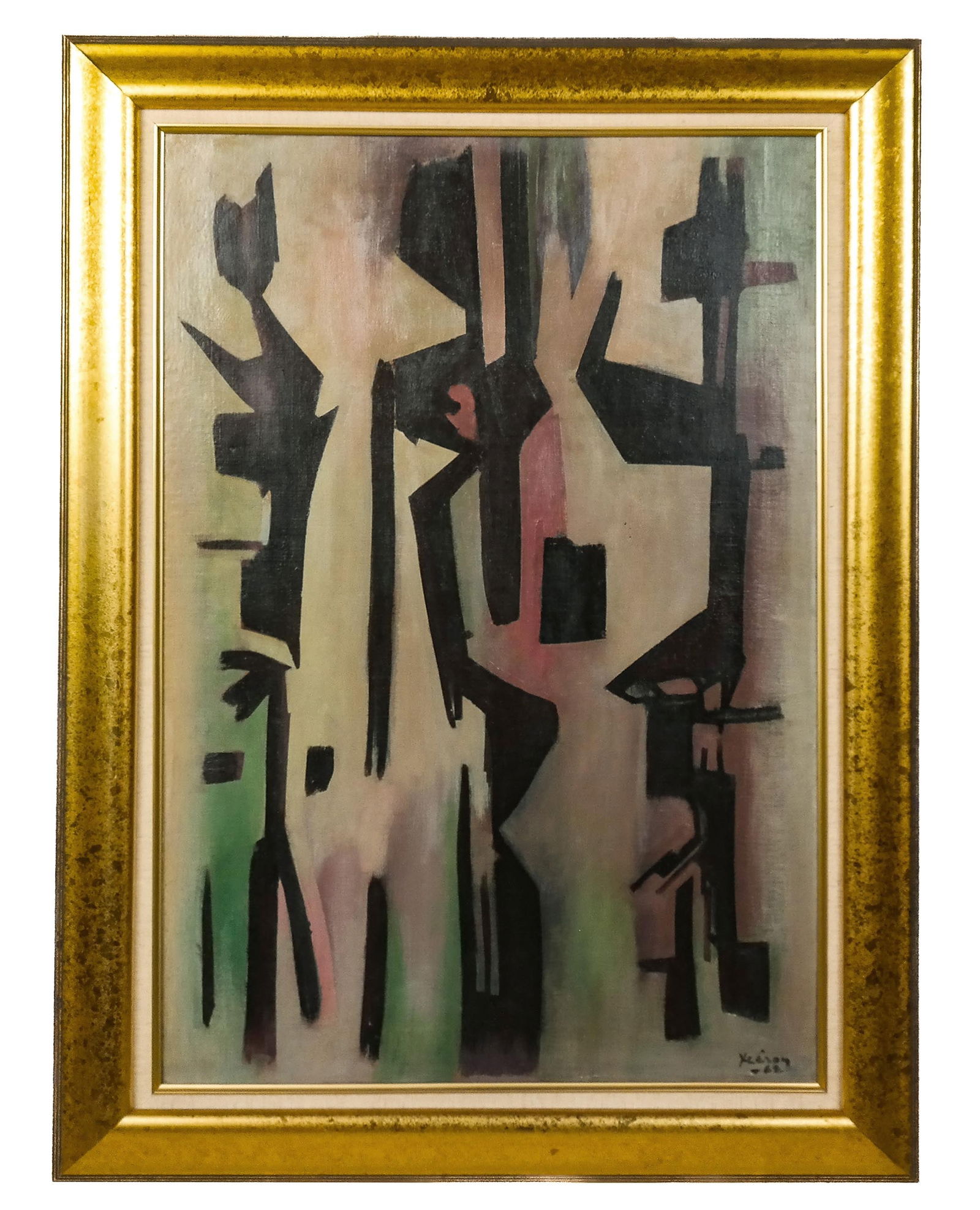 Jean XCERON: "Figures #434" - Oil On Canvas (1 of 11)