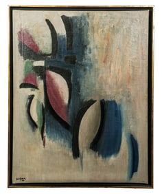 Jean XCERON: "Painting #14" - Oil On Canvas