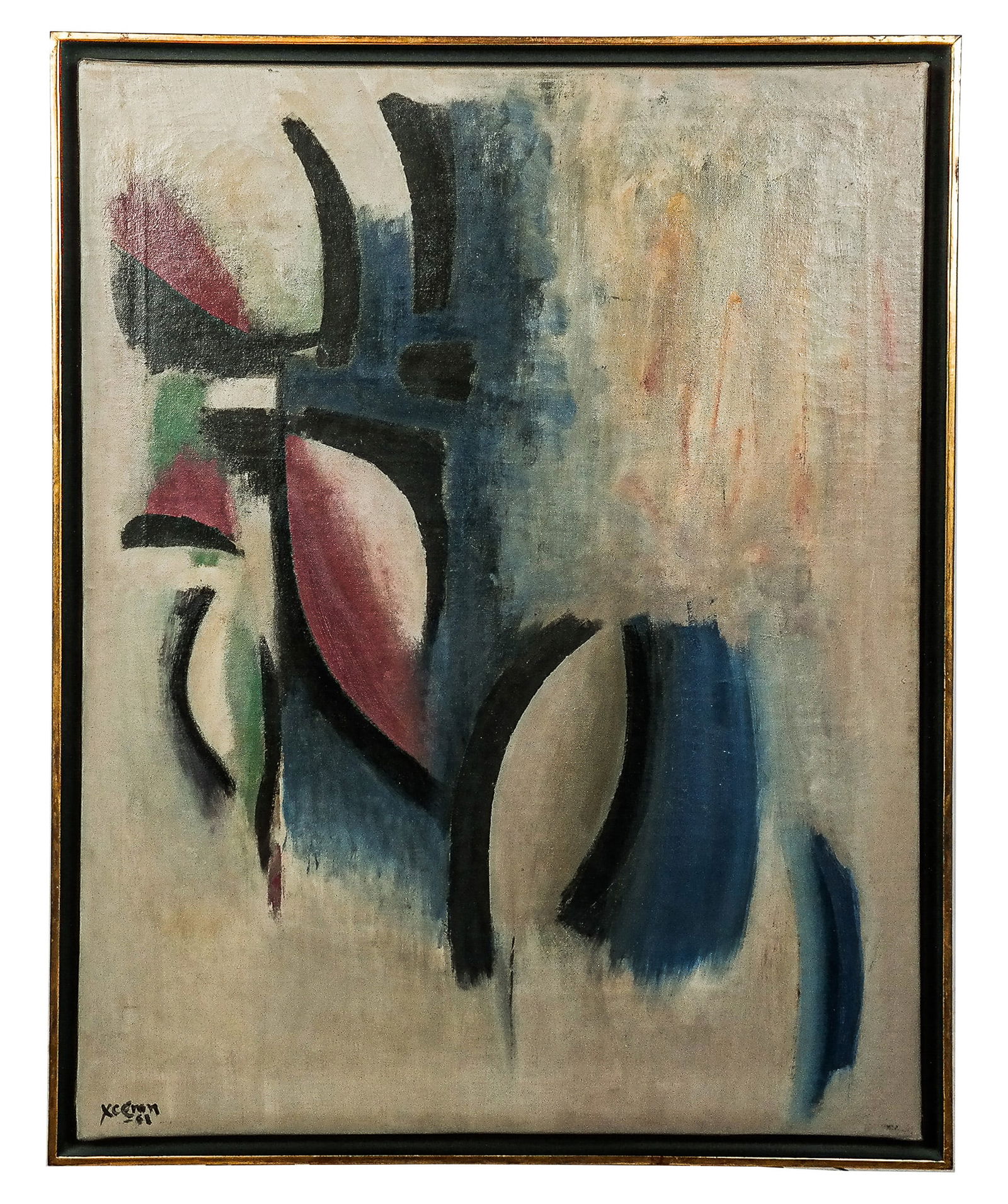 Jean XCERON: "Painting #14" - Oil On Canvas (1 of 9)