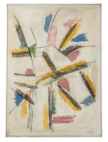 Jean XCERON: "Painting #432" - Oil On Canvas