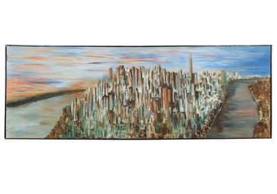 Callahan signed Painting of New York City