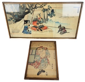 Two Japanese Woodblock Prints