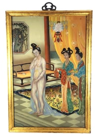 Chinese Reverse Painted Nude