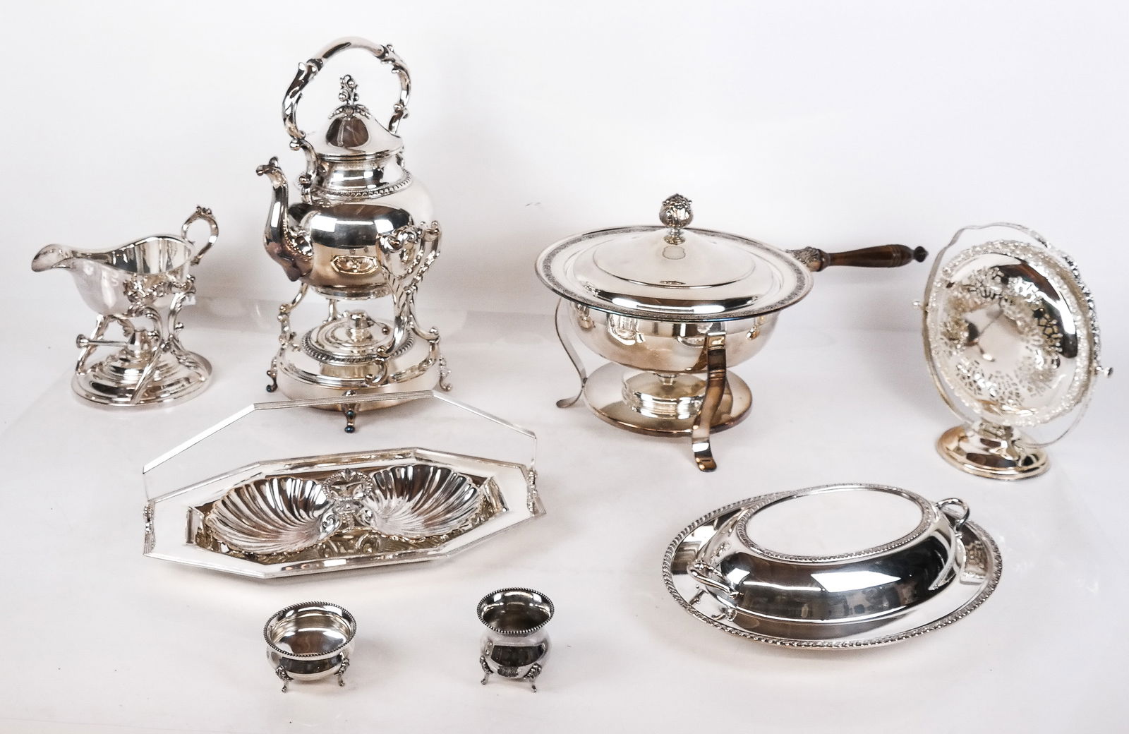 Group of Silver Plate Tablewares, 7+ (1 of 19)