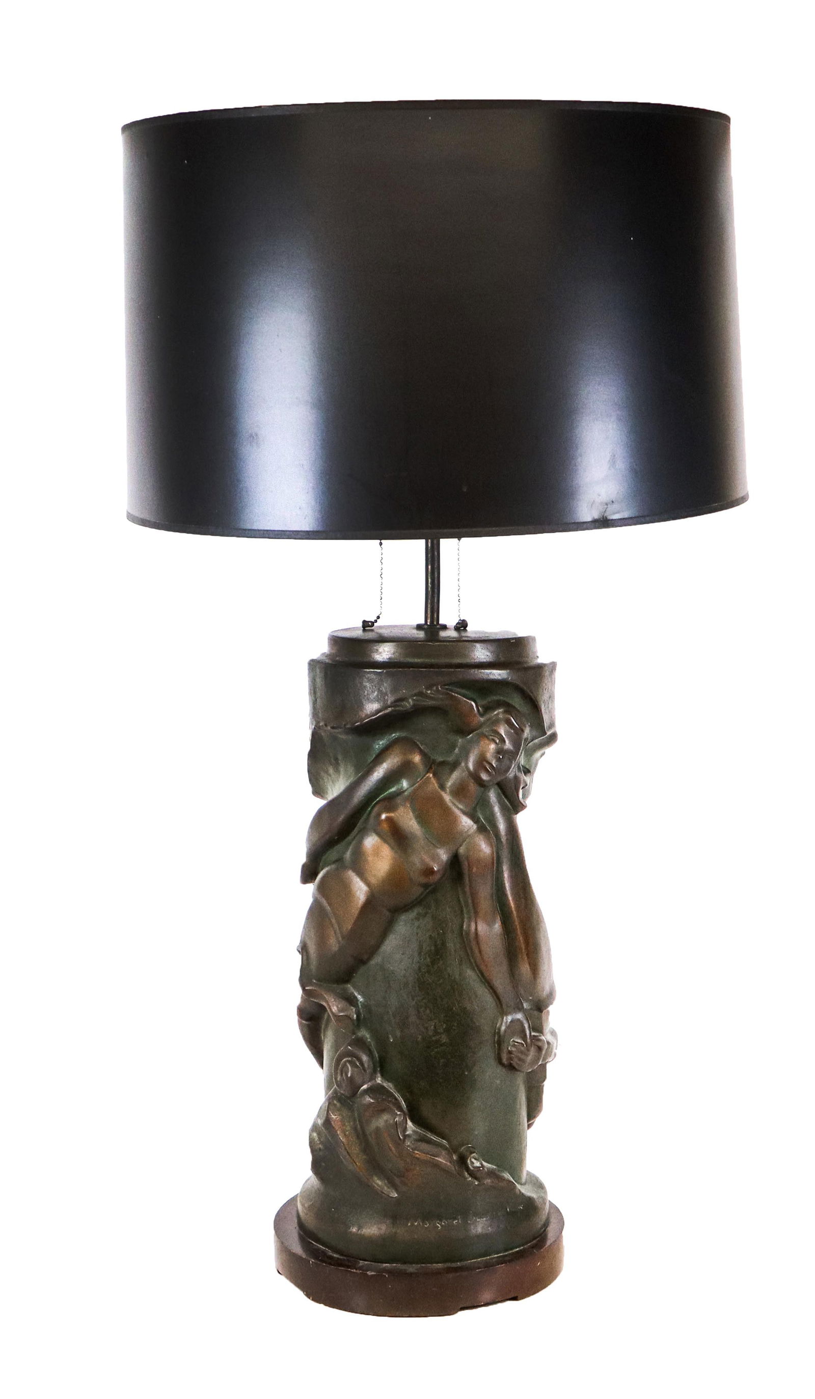 Margaret BRASSLER KANE Bronze Art Deco Lamp (1 of 13)