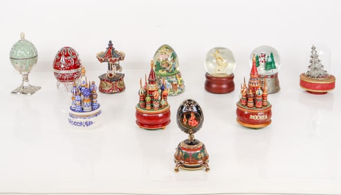 Assorted Snow globes and Music Boxes, 11