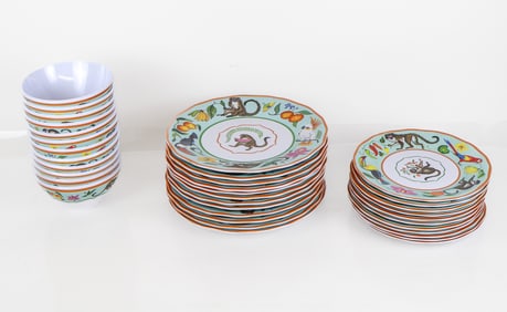 Lynn Chase "Monkey Business" Part Dinner Service