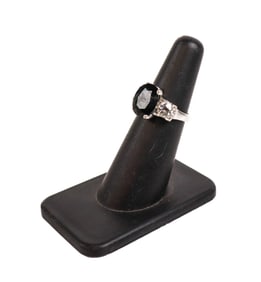 Sapphire and Diamond Three Stone Ring