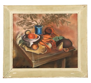 Charlotte WAGNER [?]: Table Still Life - Pastel