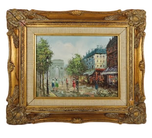 Henry ROGERS: Paris Street Scene - O/B