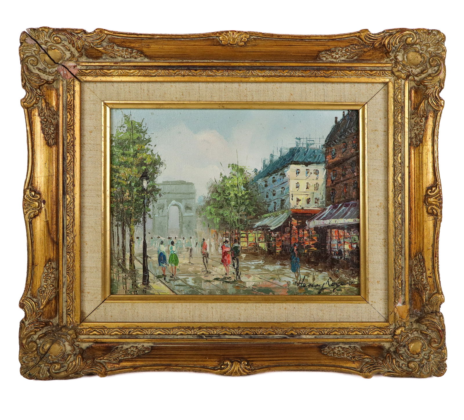 Henry ROGERS: Paris Street Scene - O/B (1 of 13)