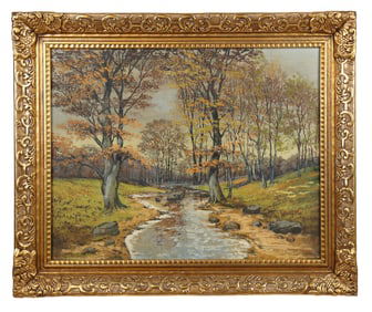 Attrib. to Hans THOMA: "Black Forest" - Oil On Can