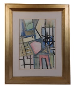 Jean XCERON: "Painting #362" - Oil On Canvas