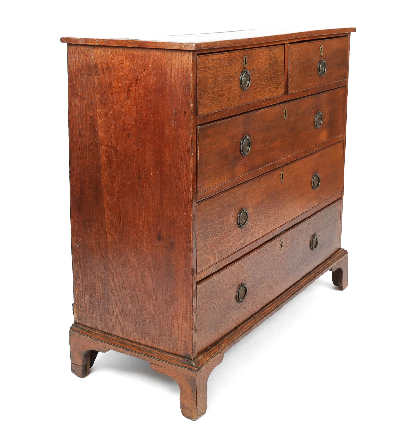 English Provincial Oak Five-Drawer Chest (1 of 14)
