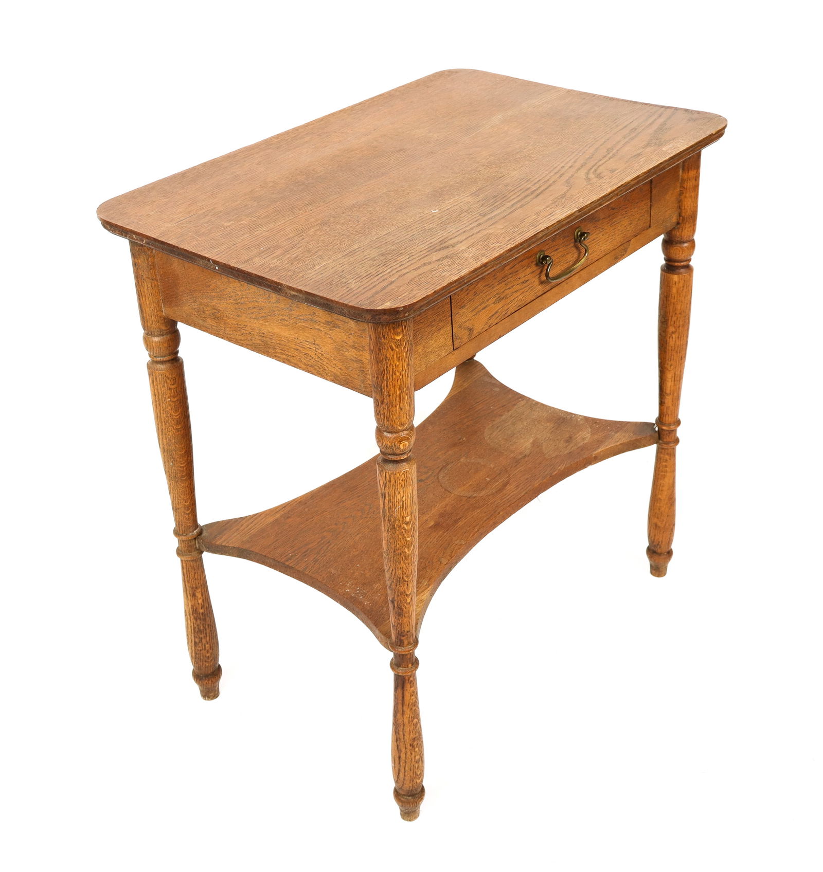 Oak Two-Tier Side Table (1 of 12)