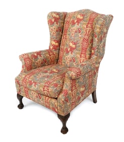 Chippendale Style Wingback Chair