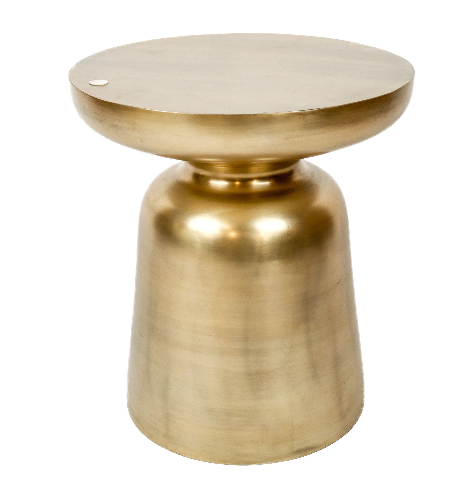 Contemporary Brass Petite Round Table (1 of 7)