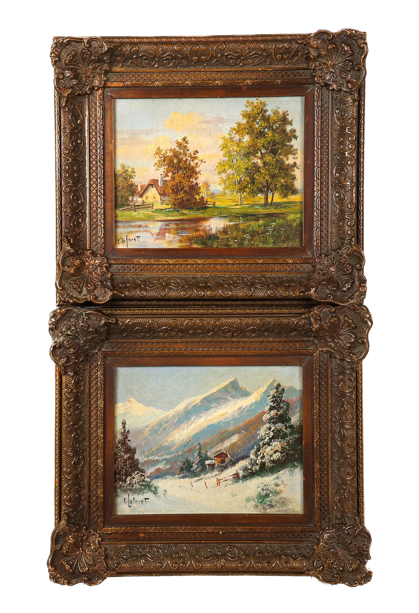 Eugene LA FORET: Pair of Landscape Paintings (1 of 18)