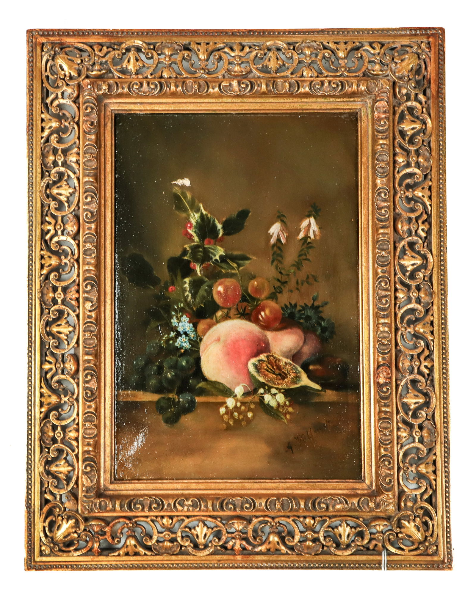 A. VOLLMER: Table Still Life - Oil on Canvas (1 of 11)