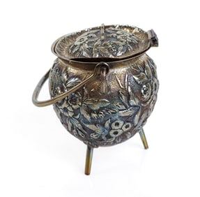 Henry Semkin Sterling Silver Mustard Pot