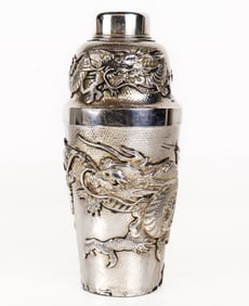 Samurai Shokai Pure Silver Cocktail Shaker