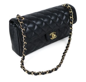 Chanel Caviar Leather Medium Classic Flap Handbag