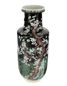 Chinese Famille Noir Vase