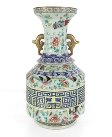 Chinese Famille Verte Vase