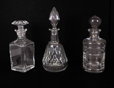 Baccarat and Other Crystal Decanters, 3