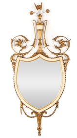 Italian Neoclassical Painted and Gilded Mirror