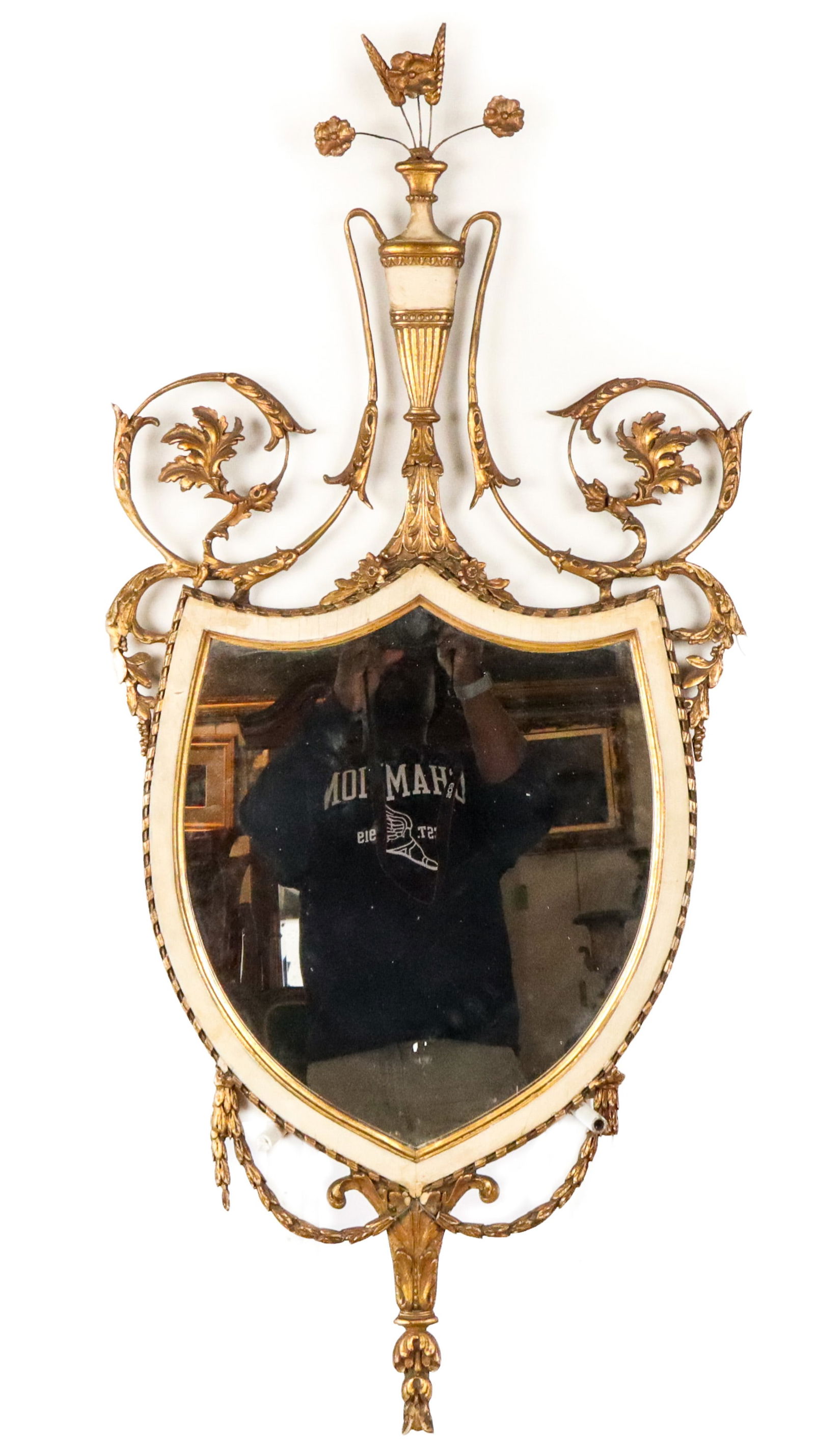 Italian Neoclassical Painted and Gilded Mirror (1 of 15)