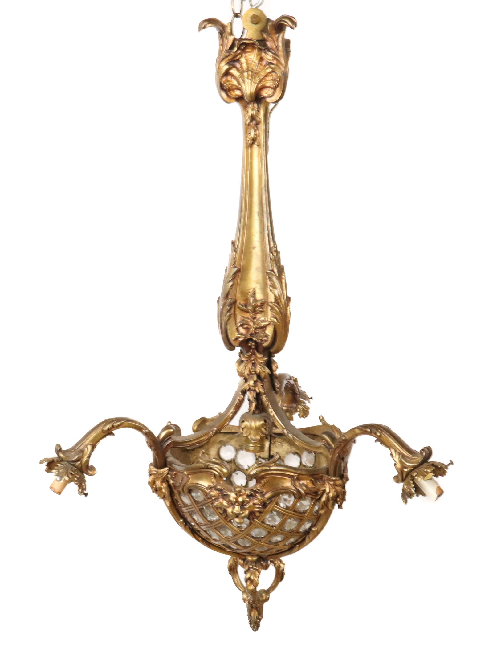 Louis XV Bronze Basket Chandelier (1 of 9)