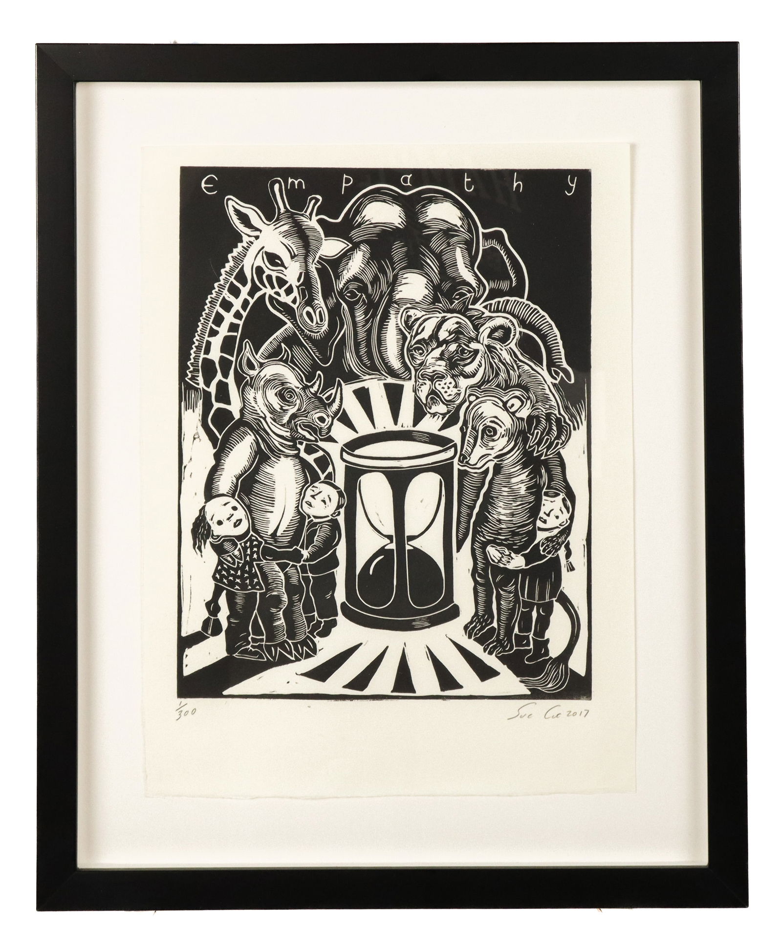 Sue COE: "Empathy" - Woodcut Print (1 of 10)
