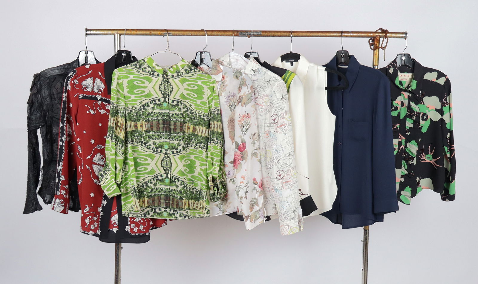 Marni, Sandro, & other Designer Silk Shirts, 9 (1 of 19)