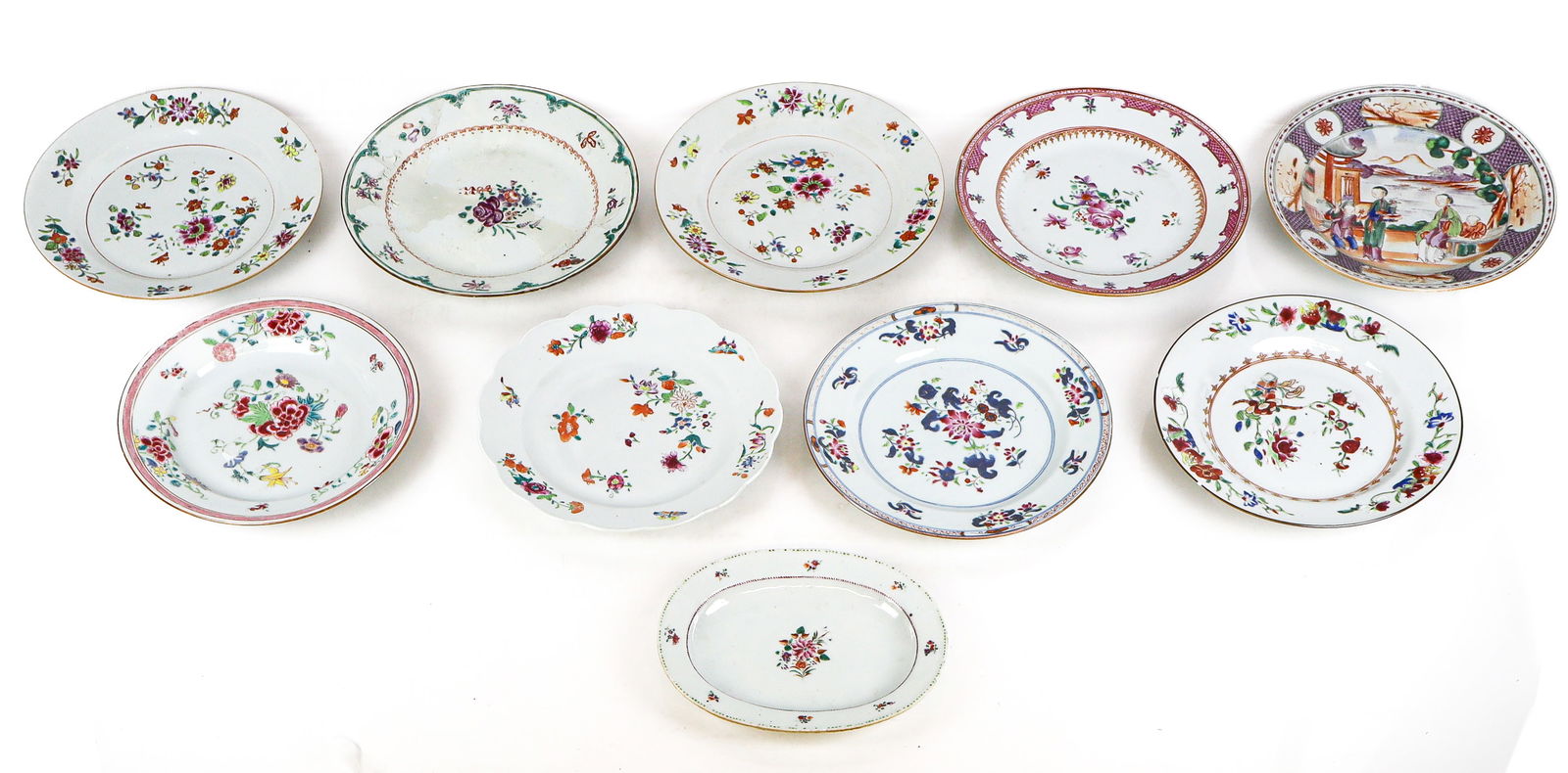 Chinese Export Porcelain Plates, 10 (1 of 16)
