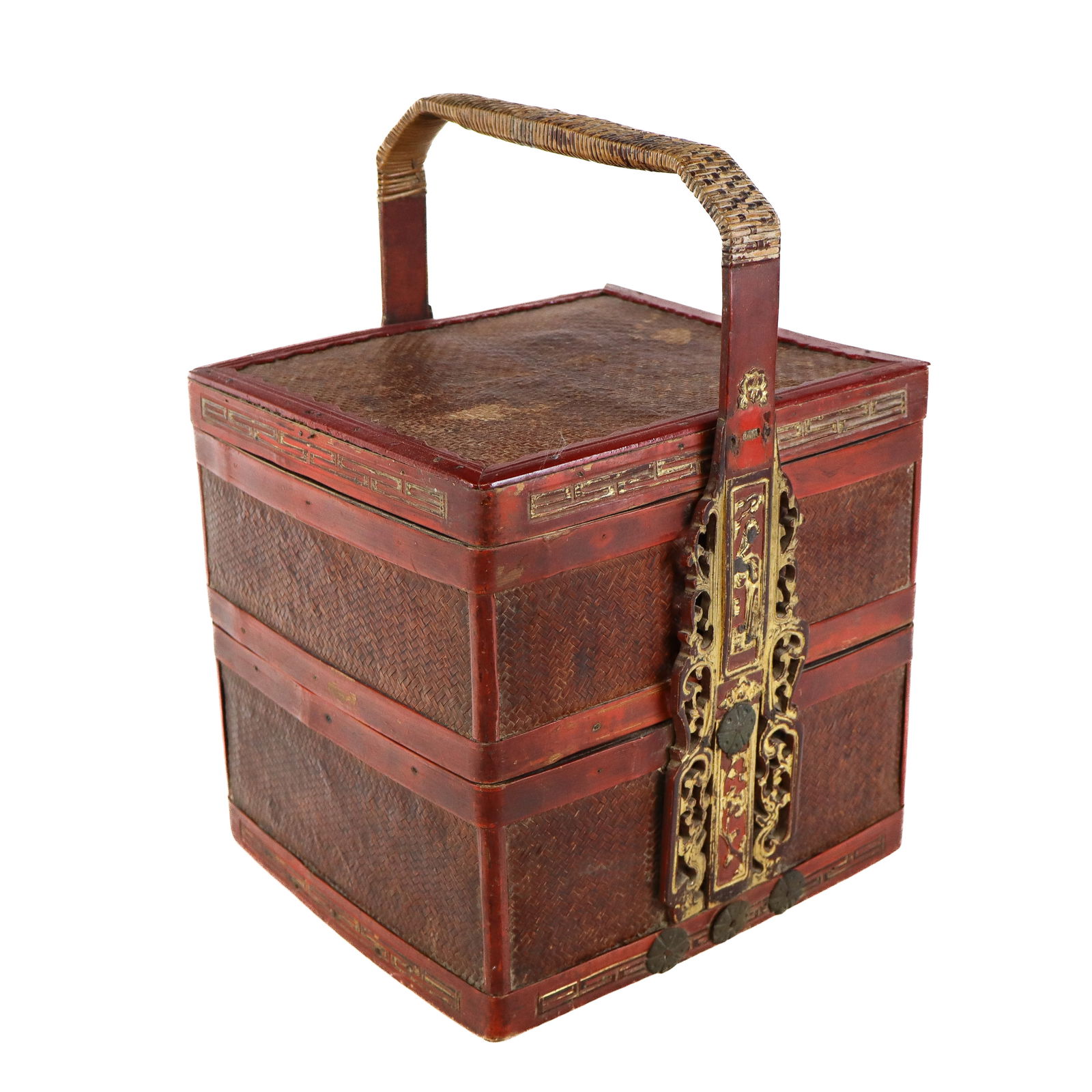 Chinese Qing Dynasty Lacquered Wedding Basket (1 of 14)