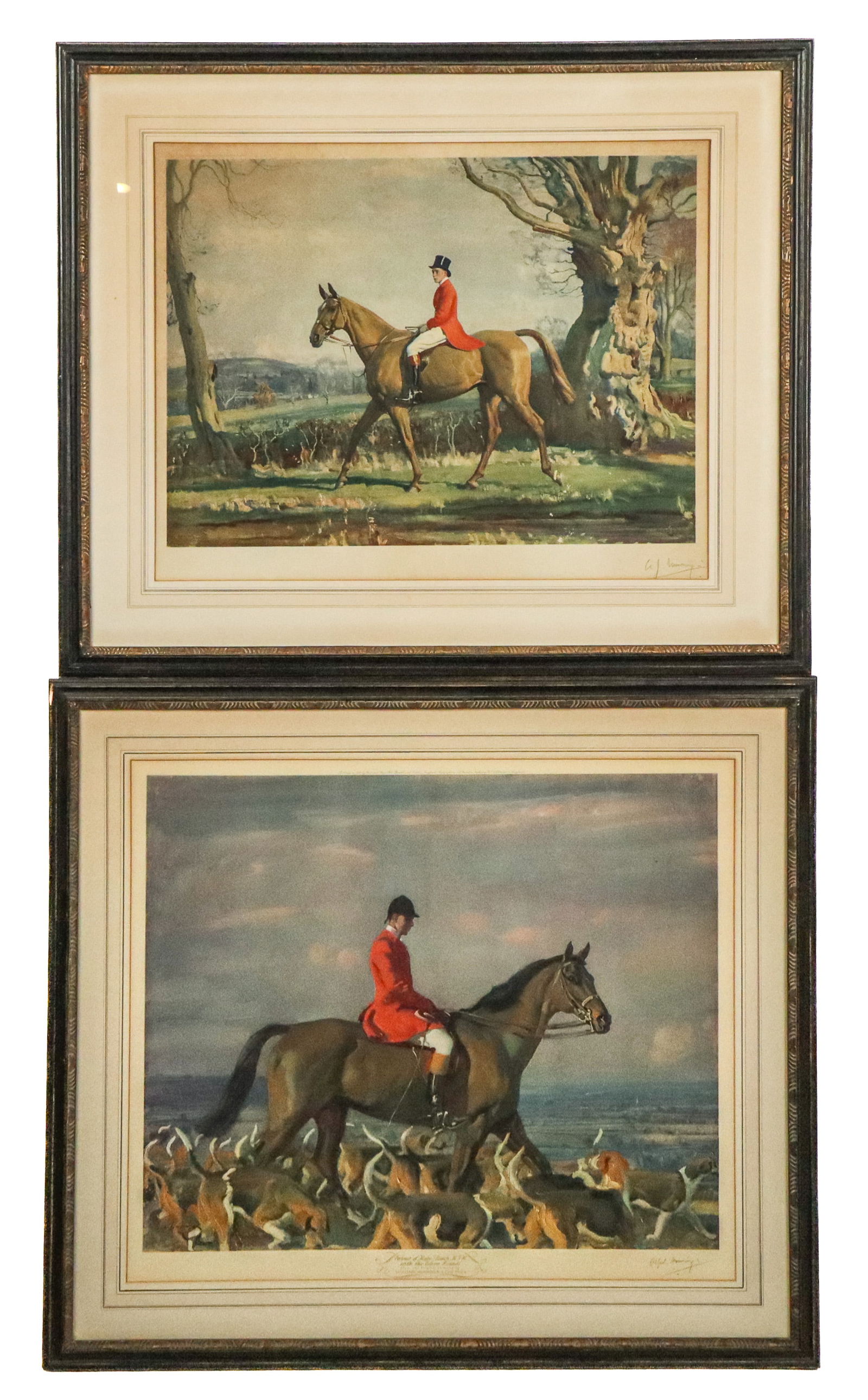 Alfred MUNNINGS: 2 Antique Equestrian Prints (1 of 19)