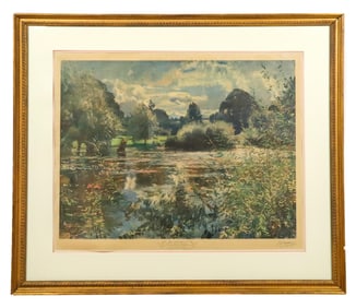 Alfred MUNNINGS: Early 20th C. Landscape Print