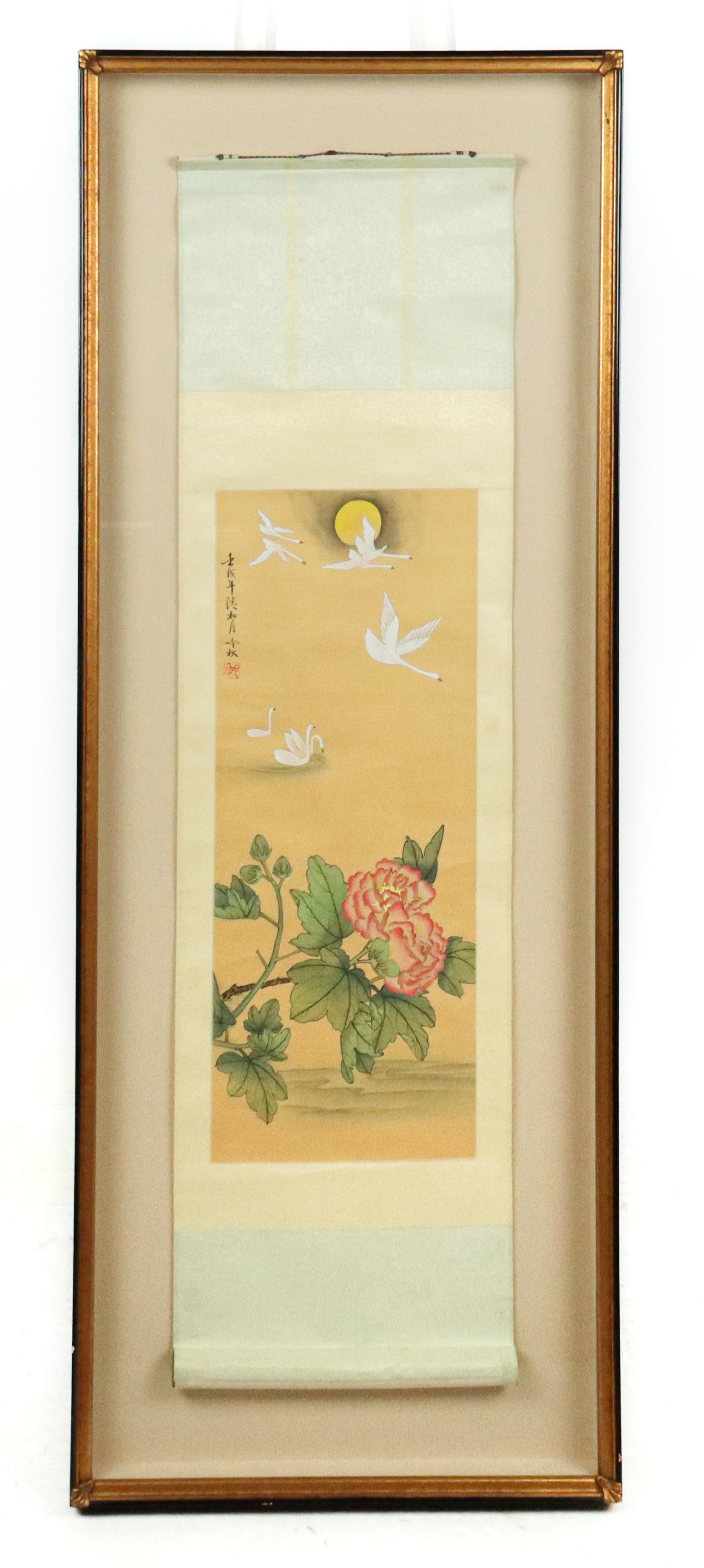 Chinese Ink on Silk Mounted as a Scroll (1 of 9)