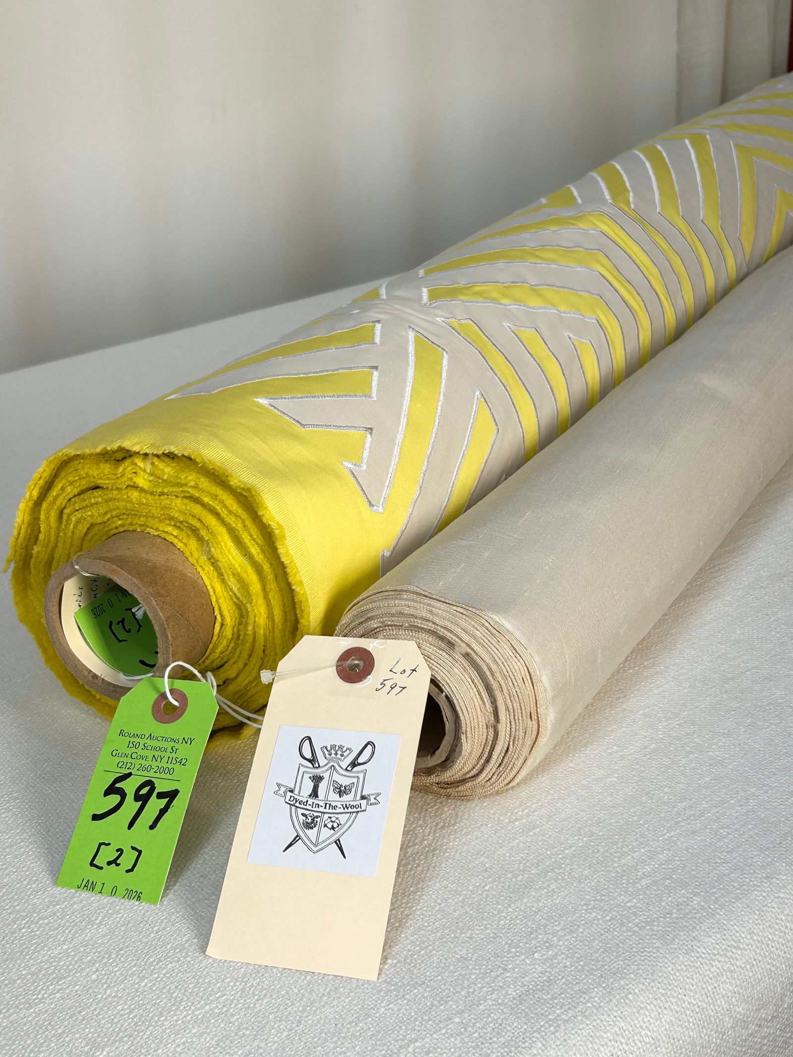 Scalamandre Duppione And Fret Fabrics Embroidery (1 of 7)