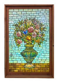 Attributed to John La Farge Leaded Glass Window